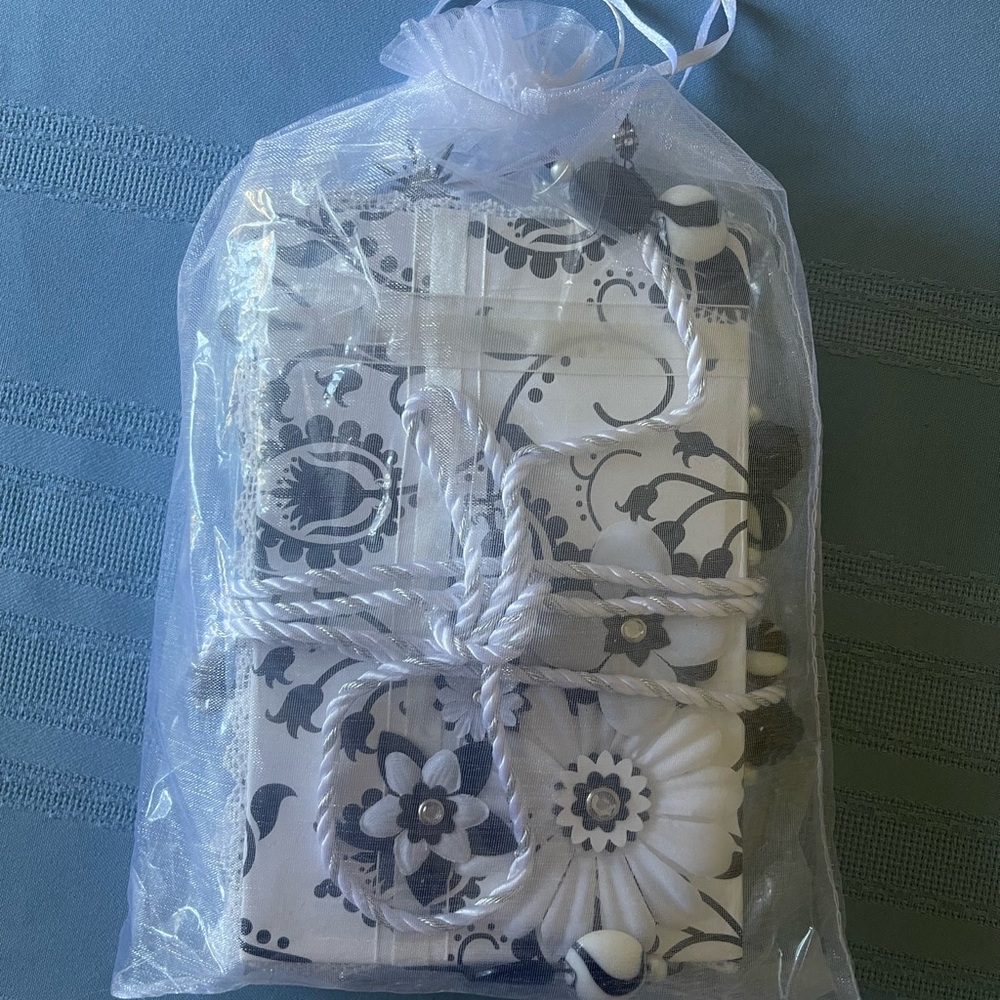 Black and White Floral Junk Journal Handmade